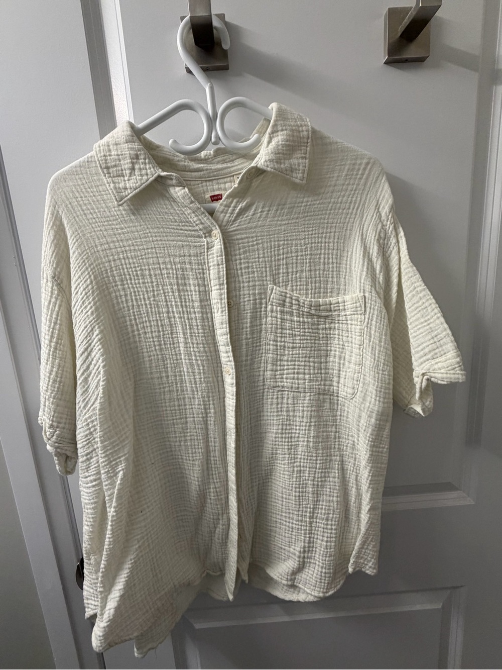 Levi's Women’s Cream Gauze Button-Up Shirt